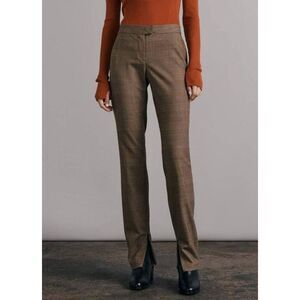 rag & bone Rebecca Glen Plaid Pants size 10 ‎ Slim Stretch Wool NWOT